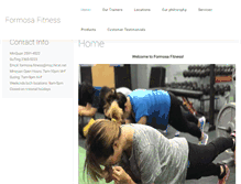 Tablet Screenshot of formosafitness.com